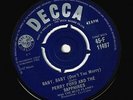 PERRY FORD & THE SAPPHIRES Baby, Baby (Don't You Worry) Vinyl 7 Inch Decca 1962