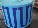 Vtg Blue Disk-Go-Case Record Holder Carrier with 45's The Beatles & Elvis ++