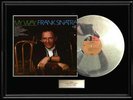 FRANK SINATRA MY WAY ALBUM FRAMED LP WHITE GOLD SILVER PLATINUM TONED RECORD