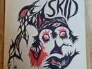 Skid Row LP Skid UK CBS 1st Press A1 B1 NICE COPY GARY MOORE THIN LIZZY