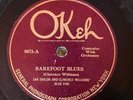 Okeh 8073 EVA TAYLOR w Clarence Williams Blue 5 BAREFOOT BLUES 78 rpm E-/V+ jazz