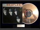 MEET THE BEATLES GOLD METALIZED RECORD LP 1964 ALBUM NOT AN RIAA AWARD RARE