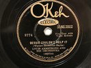 JAZZ LOUIS ARMSTRONG ORCH Bessie Couldn't Help It / Dallas Blues OKEH 8774