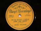 50's BLUES JUMP LESTER WILLIAMS I'm So Happy I Could Jump &Shout MACY'S 5000 EE+