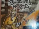Municipal Waste Waste Em All Vinyl Autographed byallfourmembers clear vinyl NM