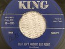 MAC CURTIS That Ain't Nothin' But Right (1956) King 4995 Rockabilly R&B 45 VG