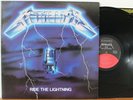 METALLICA Ride The Lightning LP (Elektra 60396-1) VG+ Masterdisk, Thrash Metal