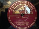 Disque 78 tours Eugénie Buffet - Déclaration - Gramophone