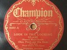 JAZZ CHAS. FINCH ORCH Look In The Looking Glass/One Night Alone CHAMPION V+ RARE