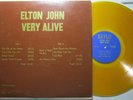 Elton John - Very Alive 1970 Not TMOQ LP YELLOW VINYL