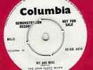 John Barry Seven * Hit and Miss * UK Columbia 45 Demo Near Mint