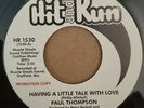 Paul Thompson – Having A Little Talk With Love (PROMO) Crossover Soul