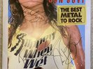 Bon Jovi - SLIPPERY WHEN WET SIGNED LP / VINYL ALBUM, RARE BANNED COVER