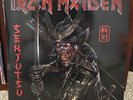 IRON MAIDEN SENJUTSU LIMITED EDITION 3LP EXCLUSIVE RED and BLACK MARBLE VINYL