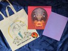 CAPTAIN BEEFHEART TROUT MASK REPLICA THIRD MAN W/ PATCH TOTE BAG PATCH  INSERTS