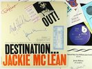 Jackie McLean - Destination Out LP - Blue Note - BST-84165 RVG VG++ Autograph