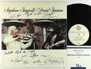 Stephane Grappelli & David Grisman - Live LP - Warner Bros. VG++ Autograph