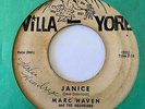 Doo Wop R&B 45 MARC HAVEN & AQUARIANS Janice/Hey Senorita Villa-Yore HEAR Rare