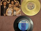 RARE ABBA SWEDISH SINGLES: LIVE 77 PROMO GOLD FLEXI JULTIDNINGSFÖRLAGET & '74