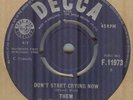 THEM*DON'T START CRYING NOW*MOD*BEAT*THE DECCA LABEL*LISTEN TO IT