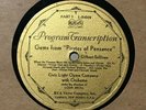 33 rpm Civic Light Opera Company RCA Victor Program Transcription L-24009 in V+