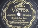 Duke Ellington - Dinah / Bugle Call Rag, Victor 22938, 78rpm