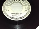 JOHNNY CASH: straight a's in love / i love you because  SUN 45 promo