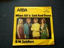 RARE ABBA WHEN ALL IS SAID AND DONE SINGLE RECORD PICTURE SLEEVE AUSTRALIA