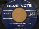 John COLTRANE Sonny CLARK Rare BLUE NOTE 45 rpm SPEAK LOW JAZZ Single 1958 RVG