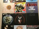 12x LP AC/DC, Saxon, KISS, Whitesnake, Van Halen, Bon Jovi Metal Hard Rock