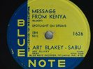 78 Jazz ART BLAKEY & SABU Message From Kenya BLUE NOTE HEAR