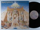 IRON MAIDEN Powerslave EMI LP VG++ uk textured cover