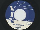 ROCKABILLY - HARRY LEE - YOU DONT KNOW - HEAR -1959 MISSISSIPPI VIN