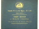 Mozart Concerto N° 3 en Sol Majeur Yehudi Menuhin Orchestre 78 tours RPM K.V.216