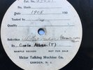 Carlo Albani Victor 78 rpm 1907 Red Seal Test Pressing White Label Il trovatore