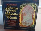 Poems And Songs Of Middle Earth Vinyl LP Tolkien Lotr Stereo