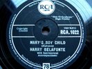 X043/ HARRY BELAFONTE-CHRISTMAS-Mary´s Boy Child-Weihnachten-78rpm Schellack