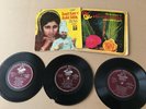 Used / Worn 3 ANGEL S-7 EP Vinyl Records + 2 EP Covers of PUNJABI Indian Songs