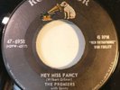 The Premiers w. Sonny / w. Leroy - Hey Miss Fancy / Run Along Baby 7inch 1957 VG