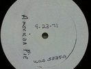 DON MCLEAN American Pie 1971 Test Pressing Of United Artists 12