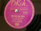 Billie Holiday 78 Record OKEH label God Bless The Child/Solitude