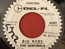 The Sentinals - Big Surf / Sunset Beach - Del Fi PROMO - RARE SURF 45 HEAR