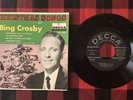 Vintage DECCA RECORDS ED2659 Christmas Songs Bing Crosby EP 45 Vinyl Record 50’s