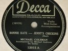 Decca 12015 - Michael Coleman violin - Medley of Jigs - 1930s Irish fiddle 78rpm