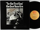 Count Basie Trio - For The First Time LP - Pablo VG+ Autograph