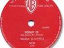 1959 CHARLIE BLACKWELL Instrumental 78 RPM Record. Midnight Oil. E+
