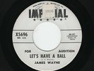 '50s New Orleans R&B JAMES WAYNE Let's Have a Ball/Hard To Handle M- DJ HEAR