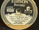 Edison 52027 THE FOUR ARISTOCRATS - ME AND MY SHADOW / I WISH I WAS IN DIXIE