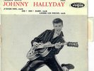 JOHNNY HALLYDAY T'aimer follement 1960 RARE EP Vogue 7 750 Centreur languette