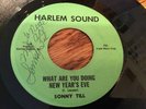 AUTOGRAPHED SONNY TIL (Orioles) DOO-WOP 45-Harlem Sound 1001 New Years/Christmas